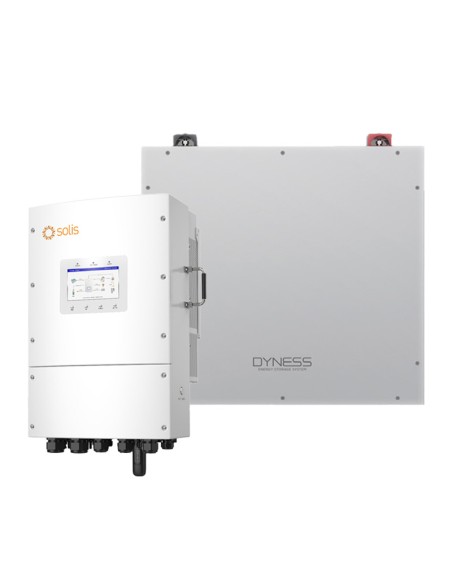 Système de stockage triphasé onduleur Solis LV 8kW lithium 5.12kWh DL5.0C Dyness