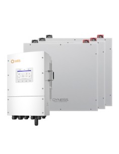 Système de stockage triphasé onduleur Solis LV 8kW lithium 15.36kWh DL5.0C Dyness