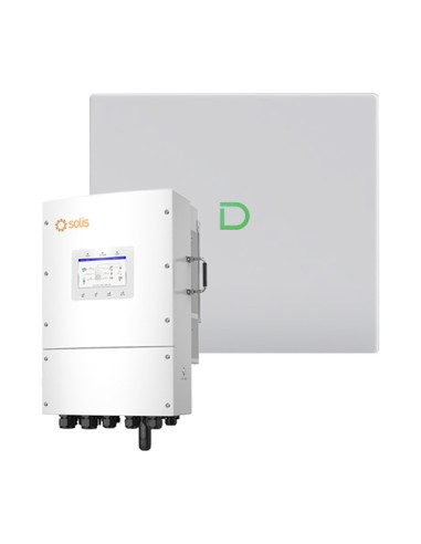 Sistema de almacenaje trifásico inversor Solis LV 15kW litio 10.24kWh Powerbox G2 Dyness