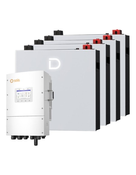 Solis con batterie Dyness: vendita online Sistema di accumulo trifase inverter Solis LV 15kW litio 20.48kWh DL5.0C PRO Dyness