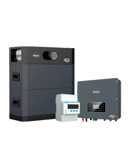 Sistema acumulación trifásico 10kW inversor Zucchetti litio 10.24kWh HV SMART 5K