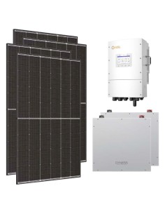 Kit photovoltaïque triphasé 15470W onduleur Solis LV 15kW lithium 10.24kWh Dyness DL5.0C