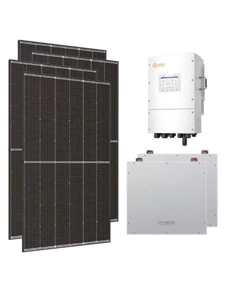 Three-phase photovoltaic kit 15470W Solis LV 15kW inverter 10.24kWh lithium Dyness DL5.0C