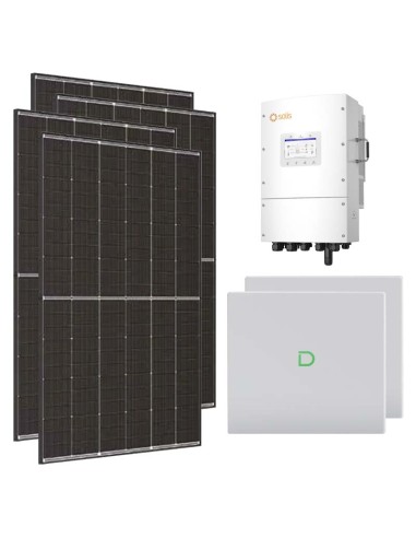 Serie Pro: vendita online Kit fotovoltaico trifase 8190W inverter 8kW Solis LV litio 20.48kWh Dyness Powerbox G2