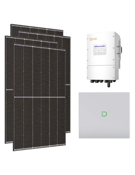 Serie Pro: vendita online Kit fotovoltaico trifase 12740W inverter 12kW Solis LV litio 10.24kWh Dyness Powerbox G2