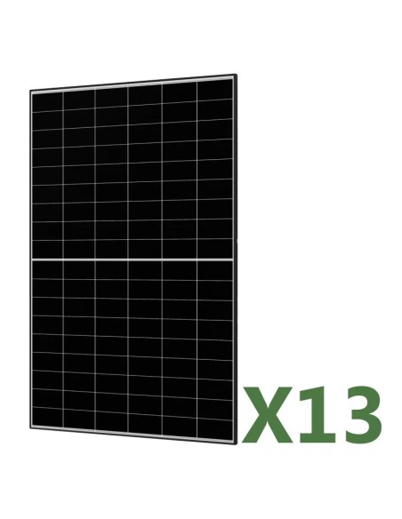 Set de 13 paneles solar fotovoltaico 475W total 6175W mono AIKO marco negro