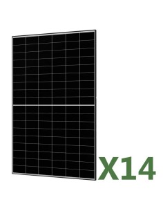 Set de 14 panneaux solaire photovoltaïque 475W total 6650W mono AIKO cadre noir
