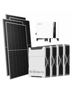 Kit photovoltaïque triphasé 8330W onduleur Solis 8kW lithium 20.88kWh Weco EVO 5k3