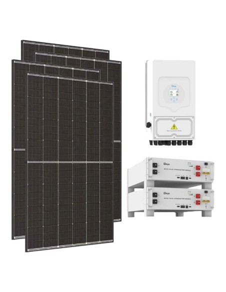 Kit fotovoltaico monofase 6300W inverter Deye 6kW litio 10.24kWh SE-G5.1 Pro-B