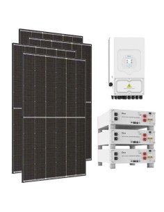 Kit photovoltaïque monophasé 6300W Deye 6kW lithium 15.36kWh SE-G5.1 Pro-B