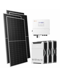 Three-phase photovoltaic kit 21420W Solis 20kW inverter 15.66kWh lithium Weco EVO 5k3