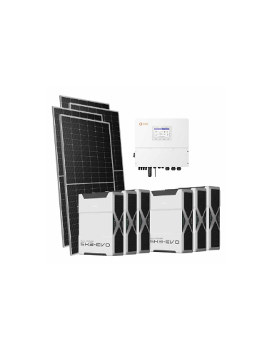 Kit fotovoltaico trifásico 21420W inversor Solis 20kW litio 31.32kWh Weco EVO 5k3