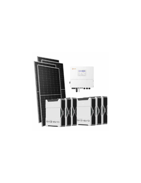 Kit fotovoltaico trifásico 21420W inversor Solis 20kW litio 31.32kWh Weco EVO 5k3