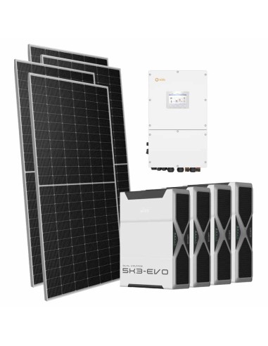 Three-phase photovoltaic kit 30940W Solis 30kW inverter 20.88kWh lithium Weco EVO 5k3