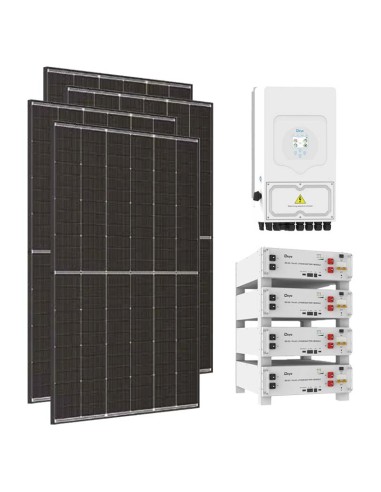 Kit fotovoltaico monofase 6120W inverter Deye 6kW litio 20.48kWh SE-G5.1 Pro-B