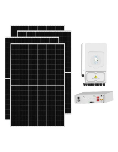 Single-phase photovoltaic kit 6825W Deye 6kW lithium 5.12kWh SE-G5.1 Pro-B