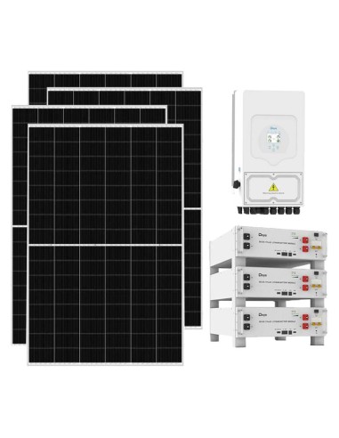 Serie Pro: vendita online Kit fotovoltaico monofase 6825W inverter Deye 6kW litio 15.36kWh SE-G5.1 Pro-B