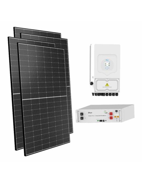 Einphasiger Photovoltaik-Kit 6750W-inverter Deye 6kW Akku 5.12kWh SE-G5.1 Pro-B
