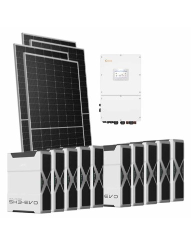 Dreiphasiges Photovoltaik-Kit 49980W Wechselrichter Solis 50kW Lithium 52.2kWh Weco EVO 5k3
