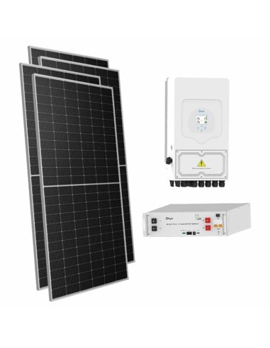 Kit photovoltaïque monophasé 6545W Deye 6kW lithium 5.12kWh SE-G5.1 Pro-B