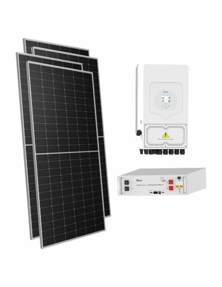 Einphasiger Photovoltaik-Kit 6545W-inverter Deye 6kW Akku 5.12kWh SE-G5.1 Pro-B