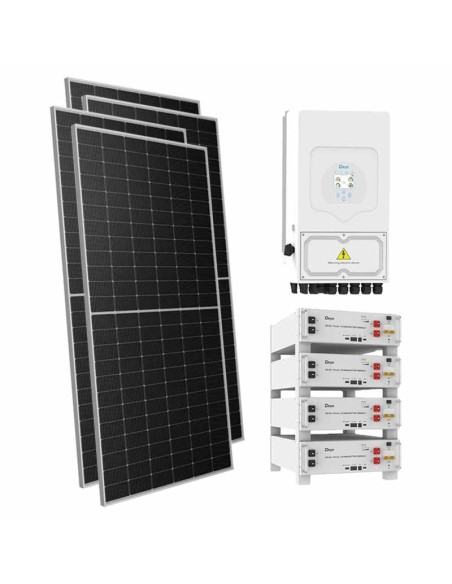 Single-phase photovoltaic kit 6545W Deye 6kW lithium 20.48kWh SE-G5.1 Pro-B