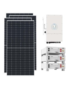 Kit fotovoltaico monofásico 6435W inversor Deye 6kW litio 15.36kWh SE-G5.1 Pro-B