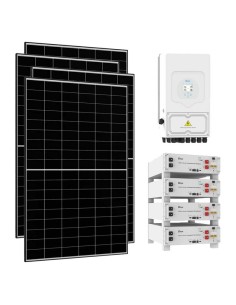Kit fotovoltaico monofásico 6650W inversor Deye 6kW litio 20.48kWh SE-G5.1 Pro-B