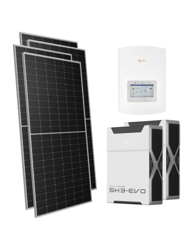 Einphasiges Photovoltaik-Kit 5950W Wechselrichter Solis 5kW Lithium 10.4kWh Weco EVO 5k3