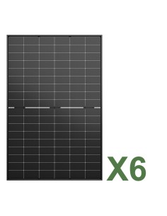 Set pannelli fotovoltaici: vendita online Set di 6 pannelli solari fotovoltaici bifacciali 515W tot. 3090W mono Jinko Solar T...