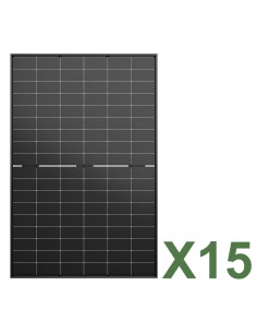Set pannelli fotovoltaici: vendita online Set di 15 pannelli solari fotovoltaici bifacciali 515W tot. 7725W mono Jinko Solar ...