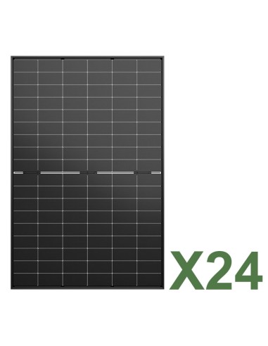 Set 24 Jinko Solar Tiger Neo 515W Gesamt 12360W mono bifaziales Photovoltaik-Solarmodul mit schwarzem Rahmen