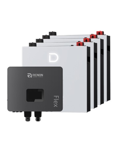 Sistema de almacenamiento monofásico aislado de la red Inversor Renon Power de 6kW litio de 20.48kWh Dyness DL5.0C Pro