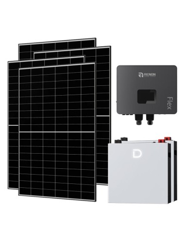 Kit photovoltaïque monophasé hors réseau 6650W Renon Power 6kW lithium 10.24kWh Dyness DL5.0C Pro