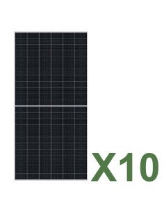 Set de 10 paneles solar fotovoltaico de doble cara 625W total 6250W mono TCL SOLAR T CLASS