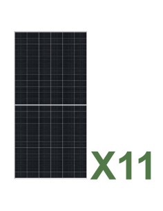Set de 11 paneles solar fotovoltaico de doble cara 625W total 6875W mono TCL SOLAR T CLASS