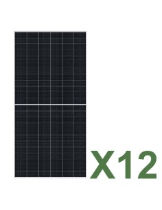 Set 12 TCL SOLAR T CLASS 625W Gesamt 7500W Mono Doppelseitiges Photovoltaik-Solarmodul