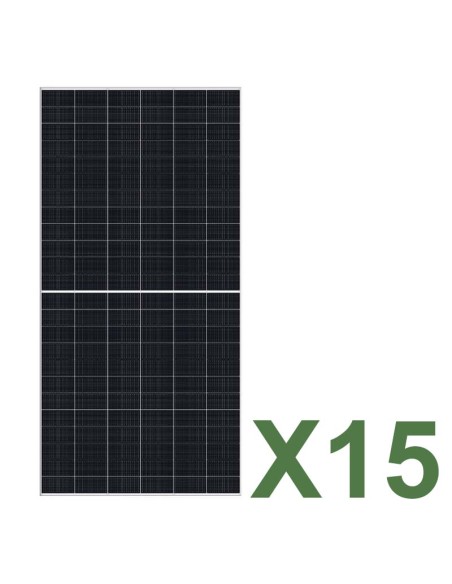 Set 15 TCL SOLAR T CLASS 625W Gesamt 9375W Mono Doppelseitiges Photovoltaik-Solarmodul