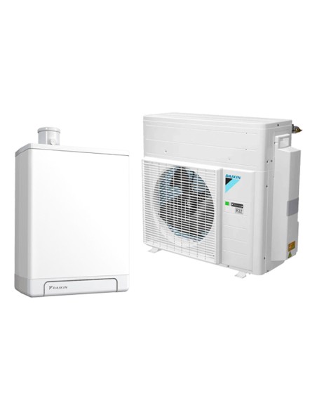 Daikin Altherma H Hybrid Hydrosplit system 32kW boiler and 4kW heat pump for heating and DHW