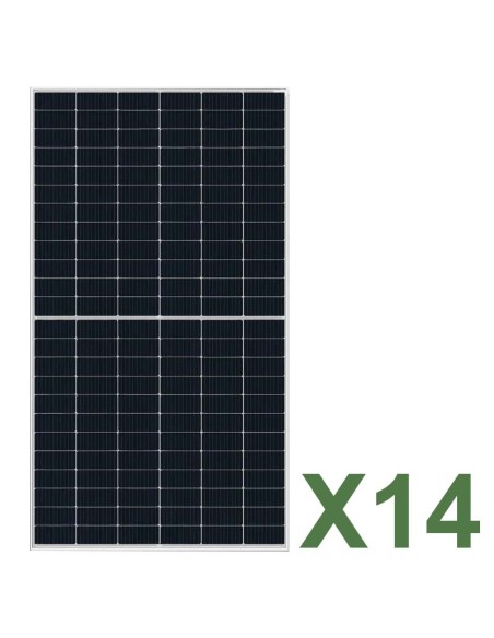 Set de 14 paneles solar fotovoltaico de doble cara 620W total 8680W mono TCL SOLAR T CLASS