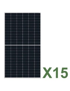 Set de 15 paneles solar fotovoltaico de doble cara 620W total 9300W mono TCL SOLAR T CLASS