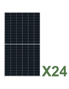 Set de 24 panneaux solaire photovoltaïque double face 620W total 14880W mono TCL SOLAR T CLASS