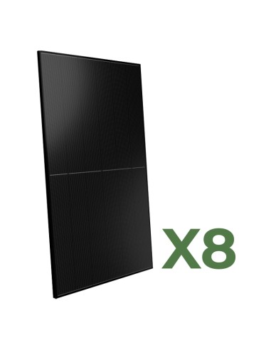 Set of 8 510W Peimar Full Black total 4080W mono bifacial photovoltaic Solar Panels