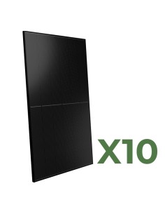 Set de 10 paneles solar fotovoltaico 510W bifacial total 5100W mono Peimar full black