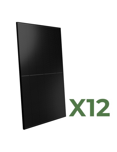Set de 12 paneles solar fotovoltaico 510W bifacial total 6120W mono Peimar full black