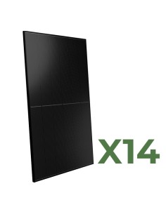 Set of 14 510W Peimar Full Black total 7140W mono bifacial photovoltaic Solar Panels