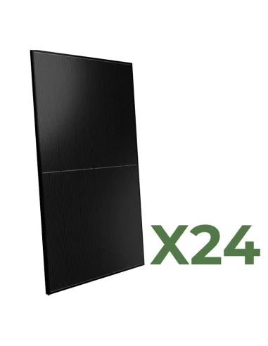 Set de 24 panneaux solaire photovoltaïque 510W biface total 12240W mono Peimar full black