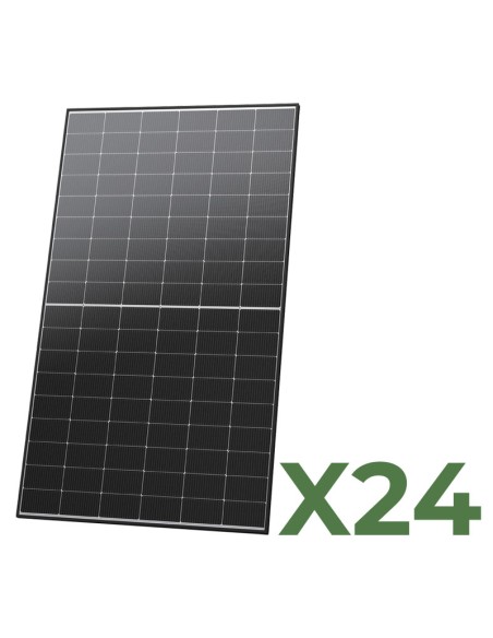 Set de 24 panneaux solaire photovoltaïque 520W total 12480W mono TRINASOLAR Vertex S+ Ultra cadre noir