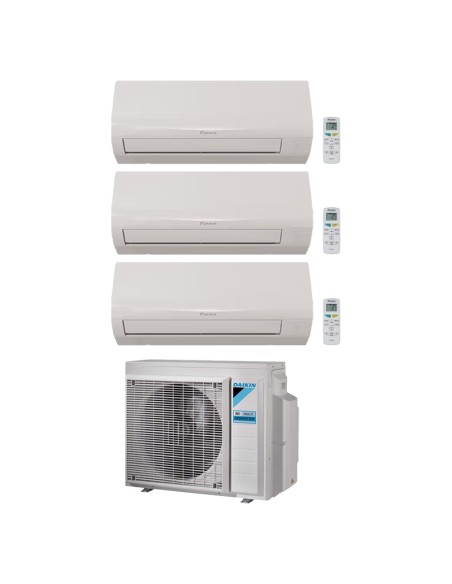 Climatiseur trialsplit Daikin Sensira Wi-Fi 9000 + 9000 + 9000 BTU unité extérieure 6.8kW inverter R32 A++/A+