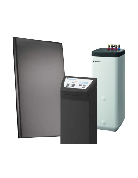 Kit de vidange Solaris avec accumulateur d'énergie 3xV21 500L toit noir Daikin
